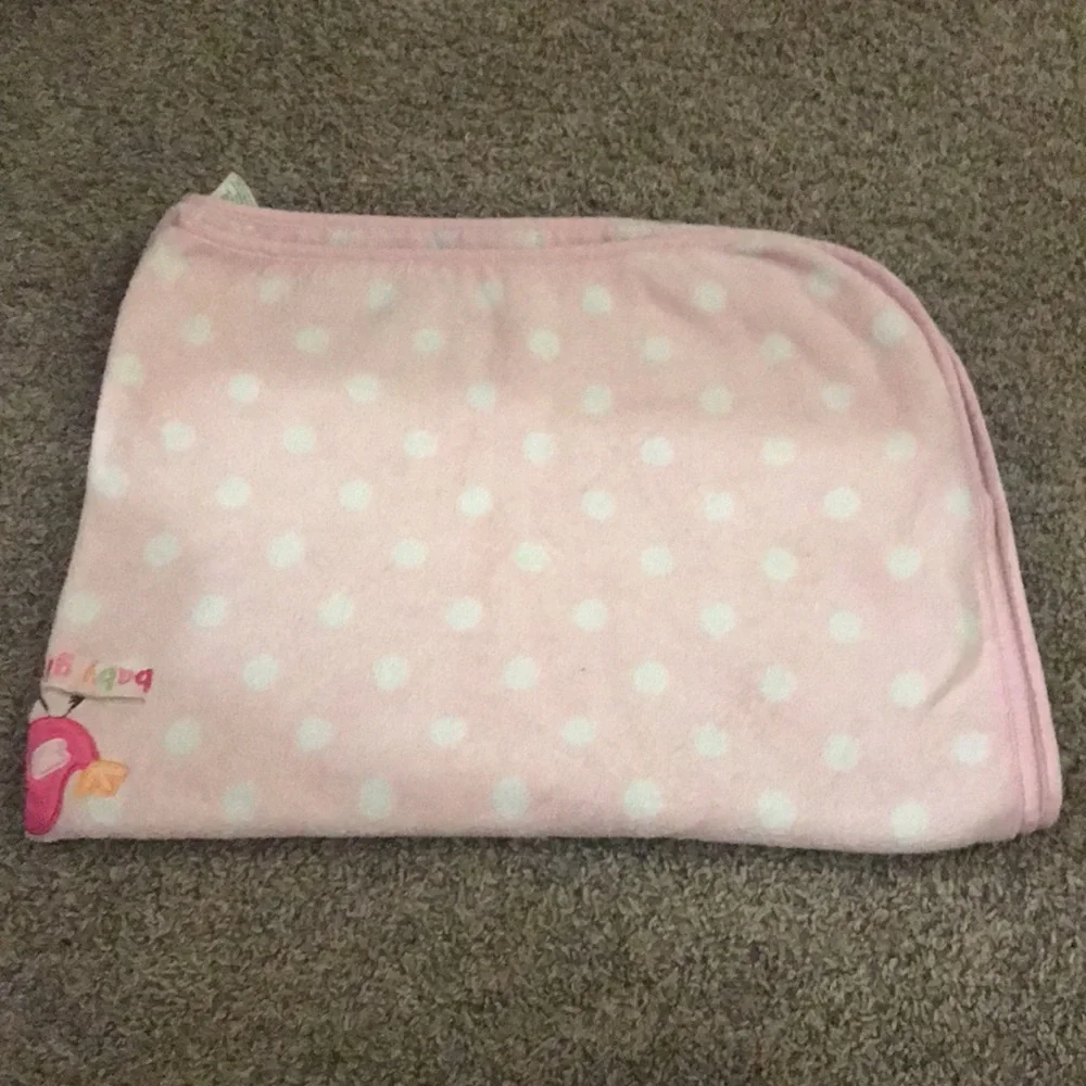 Garanimals Pink Soft Warm Polka Dot Baby Blanket